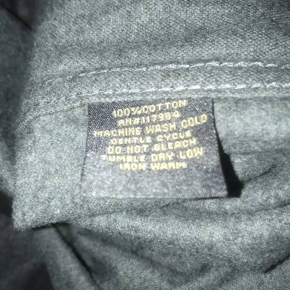 GRIZZLY MOUNTAIN 100% cotton long sleeve button up shacket dark gray NEW size XL - Picture 4 of 11